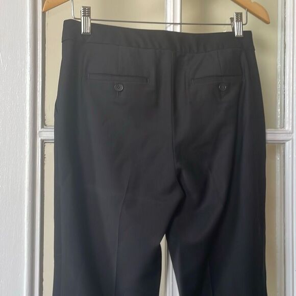 Talbots petites black pleated dress pants straight wool blend pants size 4P - Picture 4 of 14